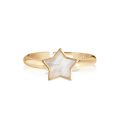 Joma Shona Shell Gold Star Ring
