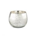 Sophie Allport Domed Antique Silver Glass Tealight Holders - Boxed Set of 2