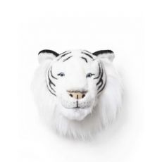 Wild & Soft Plush "Albert The White Tiger" Wall Mounted Animal Head
