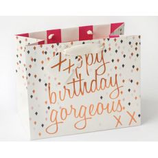 Caroline Gardner "Happy Birthday Gorgeous" Gift Bag - Medium