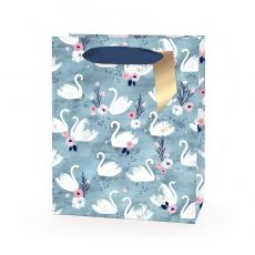 Hotchpotch Swan Lake Pale Blue Swan Gift Bag - Medium