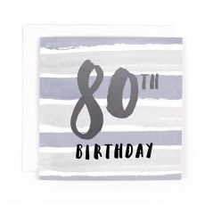 Hotchpotch Luxe "80th" Birthday Card