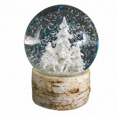 White Tree Snow Globe
