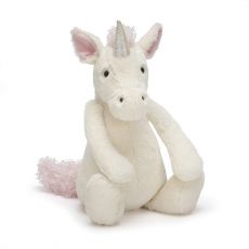 Jellycat White "Bashful Unicorn" Teddy