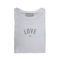 Bob & Blossom White "Love" T-Shirt