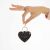 Katie Loxton Celine Croc Heart Keyring - Black