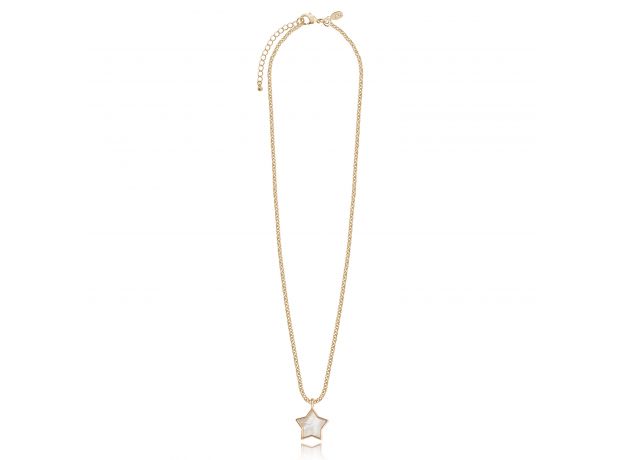 Joma Shona Shell Gold Star Necklace