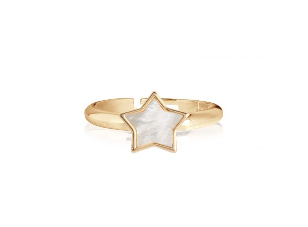 Joma Shona Shell Gold Star Ring