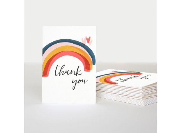 Caroline Gardner “Thank You” Rainbow Card (Pack of 10)