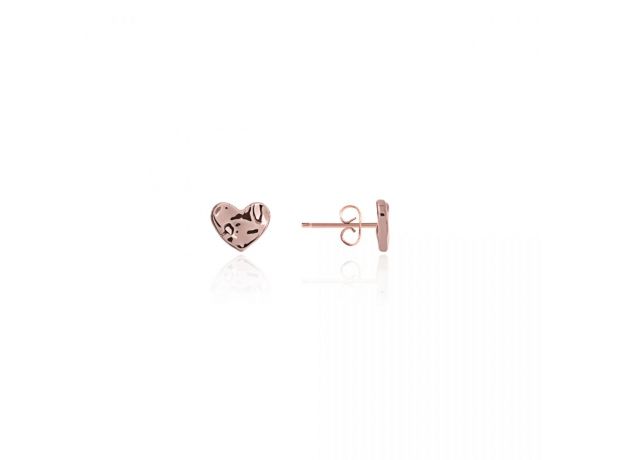 Joma Florence Hammered Heart Earring Set