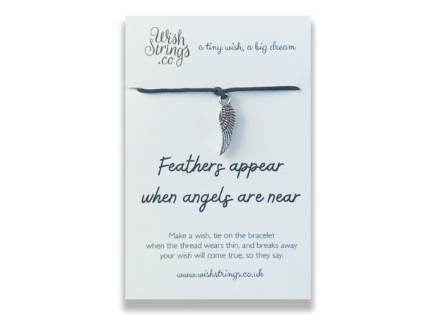 Wishstrings "Feathers Appear" Wish Bracelet