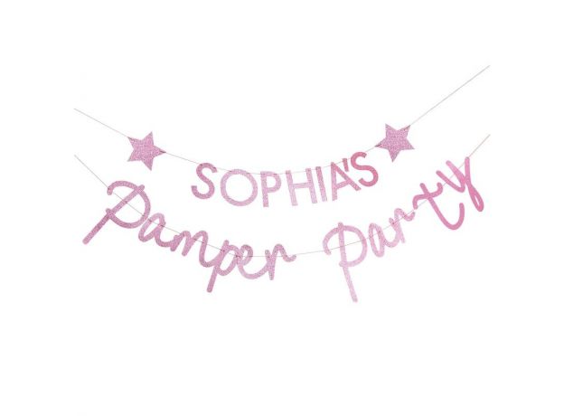 Ginger Ray Personalised "Pamper Party" Banner