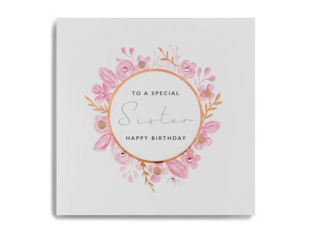 Janie Wilson "To a Special Sister" Birthday Card