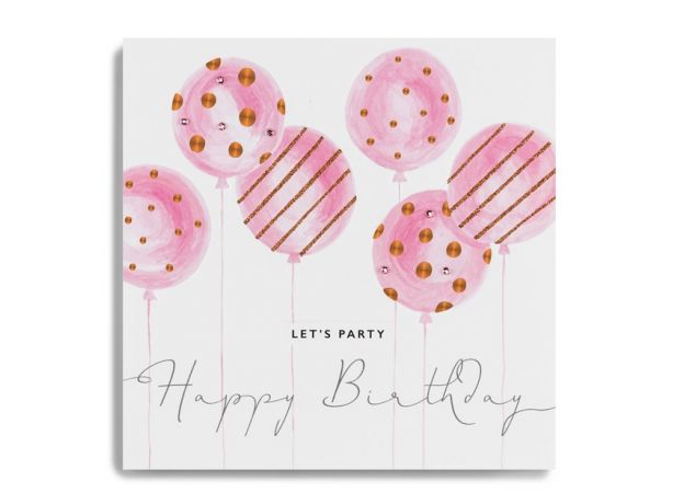 Janie Wilson "Let's Party" Birthday Card