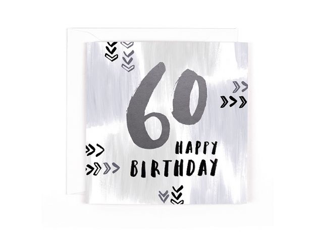 Hotchpotch Luxe "60" Happy Birthday Card