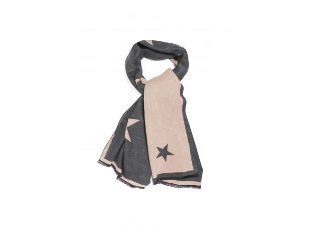 Tutti & Co Starlight Blanket Scarf - Charcoal/Natural