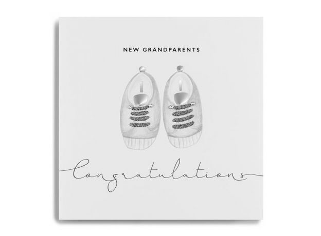 Janie Wilson "New Grandparents" Congratulations Card