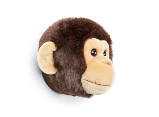 Wild & Soft Plush "Joe The Monkey" Wall Mounted Animal Head