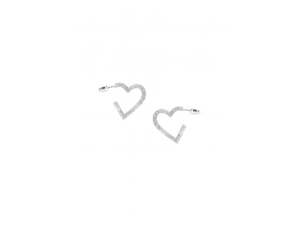 Tutti & Co Silver Heart Harmony Earrings