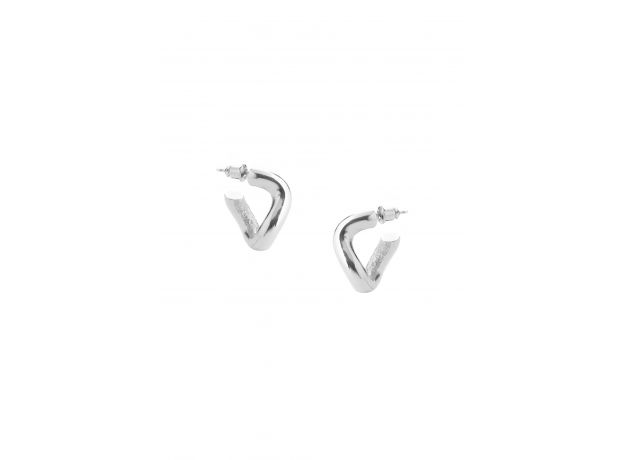 Tutti & Co Glide Silver Hoop Earrings