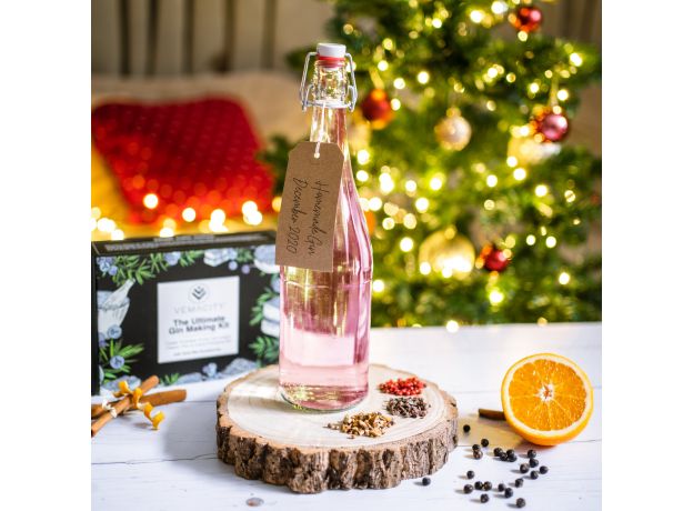 The Ultimate Gin Making Kit with Rose Gold Accessories - Gift Boxed