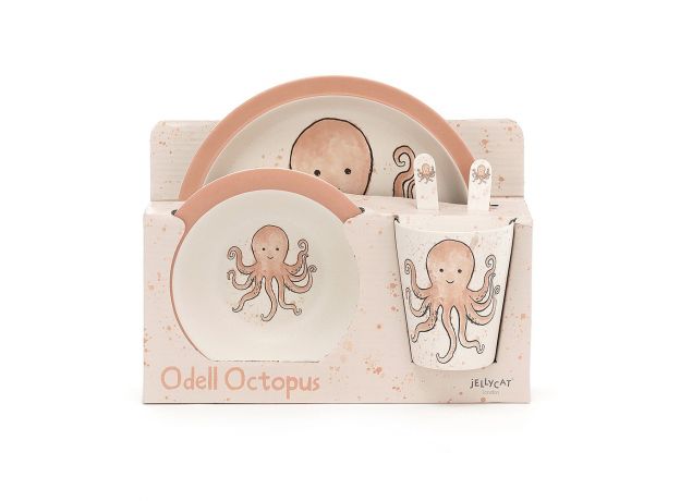 Jellycat Odell Octopus Bamboo Set