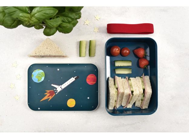 Sophie Allport Childrens Bamboo Lunch Box - Space