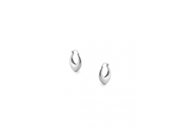Tutti & Co Peace Silver Hoop Earrings