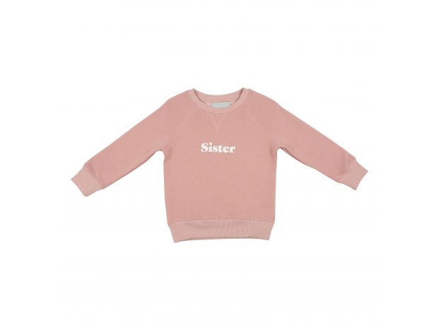 Bob & Blossom 'SISTER' Sweatshirt - Faded Blush