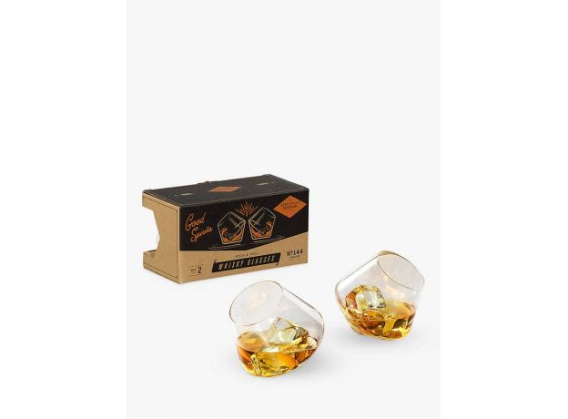 Gentleman’s Hardware Rocking Whiskey Glasses, Set of 2
